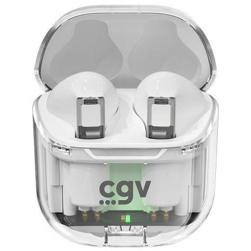 …couteurs sans fil Bluetooth - CGV - URBAN GHOST (Blanc) - Autonomie 30h - ContrÙle tactile - TWS