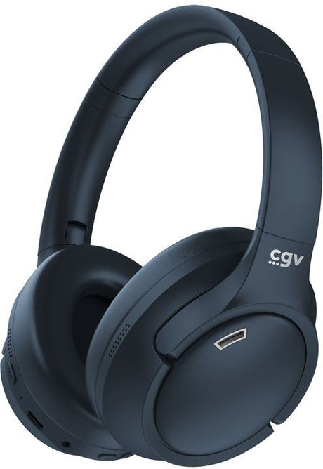 Casque Bluetooth - CGV - SonicVibe ANC - Réduction active du bruit - Microphone intégré - Égaliseur personalisable - Bleu