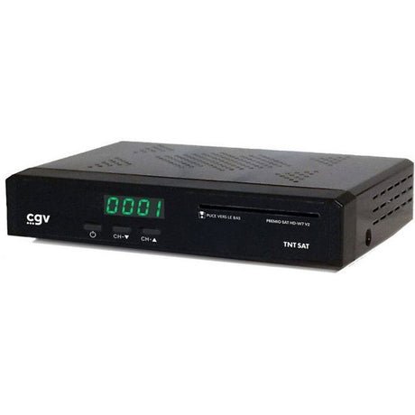 Récepteur satellite HD - CGV -  PREMIO SAT HD W7 V2 - TNT SAT - Compatible camping car - Sortie audio numérique coaxiale