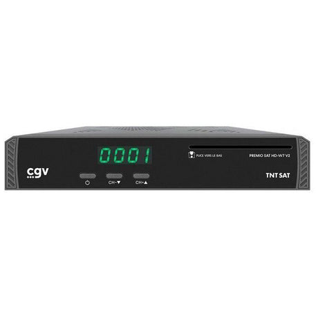 Récepteur satellite HD - CGV -  PREMIO SAT HD W7 V2 - TNT SAT - Compatible camping car - Sortie audio numérique coaxiale