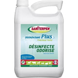 SANITERPEN Plus 5 L- Désinfectant Plus Fraicheur Verte 5L. Bactéricide concentré