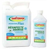 SANITERPEN Plus 5 L- Désinfectant Plus Fraicheur Verte 5L. Bactéricide concentré