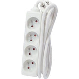 CHACON Bloc multiprise rallonge 4 prises 16A 5m blanc