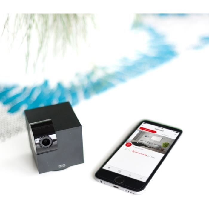Caméra de surveillance HD - Dio Connected Home - DIOCAM-RI01 - Intérieur - Rotative Wi-Fi - Vision nocturne - 1080P