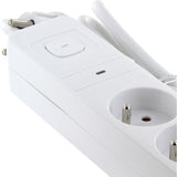 Multiprise - CHACON - 4 x 16 A - Cordon 1,5 m - Protection surtension