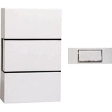 Carillon filaire CHACON - 1 mélodie - Bouton poussoir avec rétroéclairage - Blanc