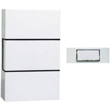 Carillon filaire CHACON - 1 mélodie - Bouton poussoir avec rétroéclairage - Blanc