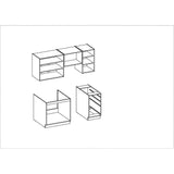 CHAMONIX Cuisine complete 180cm 5 ÈlÈments - DÈcor chene clair - L180 x P52 x H82 cm - Plan de travail non inclus
