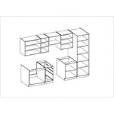 CHAMONIX Cuisine complete 300cm 8 ÈlÈments - DÈcor chene clair - L300 x P52 x H82 cm - Plan de travail non inclus