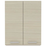 CHAMONIX Meuble haut - 2 Portes battantes - MÈlaminÈ - DÈcor chene - L 60 x P 31 x H 72 cm