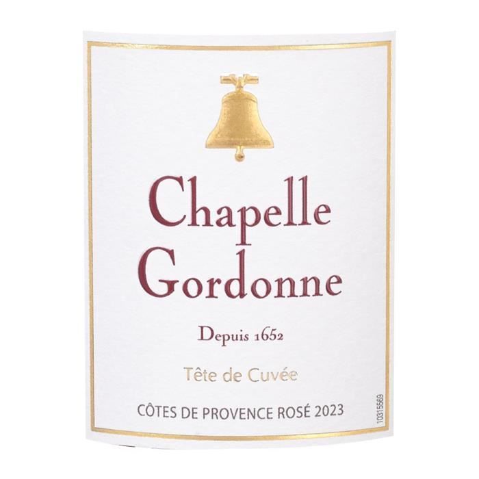 Chapelle Gordonne 2023 Côtes de Provence - Vin rosé de Provence - Bio