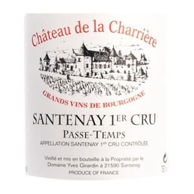 Château de la Charriere Girardin 2023 Santenay 1er cru Passe-temps - Vin rouge de Bourgogne