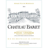 Château Baret 2014 Pessac-Léognan - Vin rouge de Bordeaux