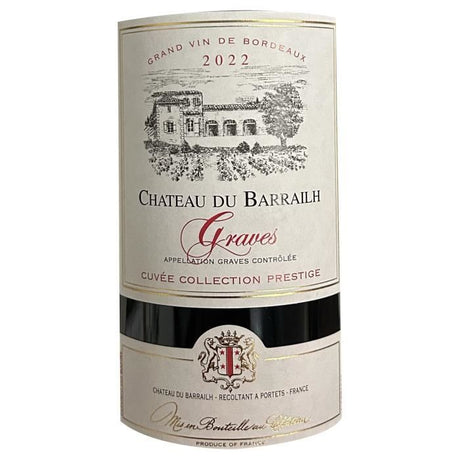 Château Barrailh Cuvée Collection Prestige 2022 Graves - Vin rouge de Bordeaux