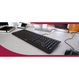 Clavier filaire - CHERRY KC 1000 - 3 LED d´état bleues - Noir