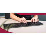 Clavier sans fil 2,4 GHz, Bluetooth - CHERRY KW 9100 SLIM - Rechargeable - Noir