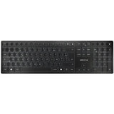 Clavier sans fil 2,4 GHz, Bluetooth - CHERRY KW 9100 SLIM - Rechargeable - Noir
