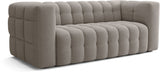 Canapé fixe - 3 places - CHESTER - Tissu Beige - 212 x 105 x 76 cm
