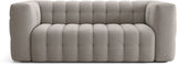Canapé fixe - 3 places - CHESTER - Tissu Beige - 212 x 105 x 76 cm