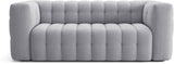 Canapé fixe - 3 places - CHESTER - Tissu Gris clair - 212 x 105 x 76 cm