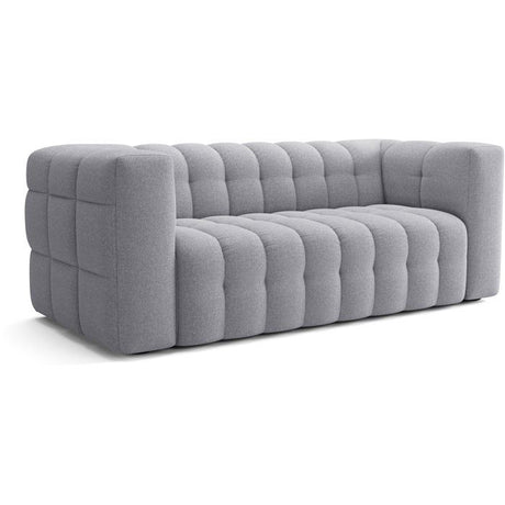Canapé fixe - 3 places - CHESTER - Tissu Gris clair - 212 x 105 x 76 cm