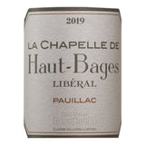 La Chapelle de Haut-Bages Libéral 2019 Pauillac - Vin rouge de Bordeaux - Bio