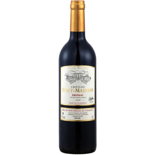 Château Haut-Mazeris 2000 Fronsac - Vin rouge de Bordeaux