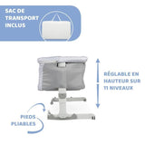 Berceau cododo Next2Me Dream Silver - CHICCO - A partir de 0 mois - Hauteur réglable - Matelas inclus