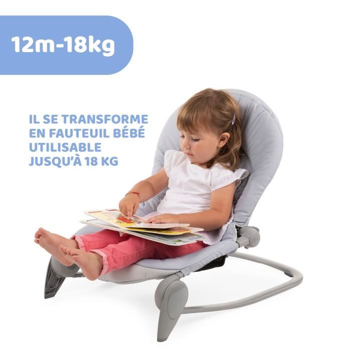 Transat évolutif CHICCO - modele BALLOON DOTS - musical, avec arche jouet et vibration