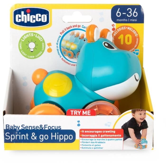 CHICCO - Hippo Sprint&go - Bleu et orange - Des 6 mois