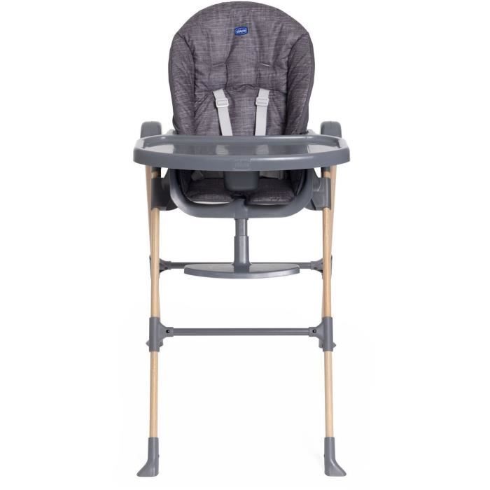 Chaise haute - CHICCO - Polly Essential - 0/3 ans - Gris Coal