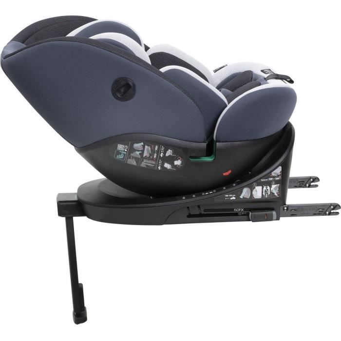 Siege-auto - CHICCO - EVERONE - Groupe 0/1/2/3 - I-Size - Pivotant - Inclinable - Réducteur - Silver