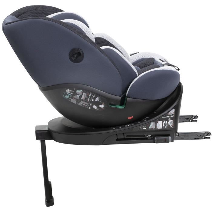 Siege-auto - CHICCO - EVERONE - Groupe 0/1/2/3 - I-Size - Pivotant - Inclinable - Réducteur - Silver