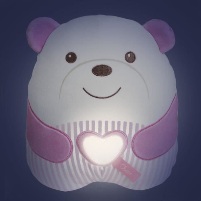 Peluche tendre Ourson - CHICCO - Rose - Des la naissance