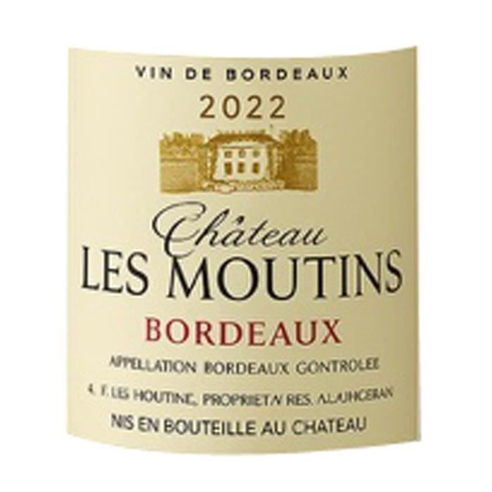 Château Les Moutins 2022 Bordeaux - Vin rouge de Bordeaux