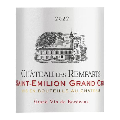Château Les Remparts 2022 Saint-Emilion Grand Cru - Vin rouge de Bordeaux