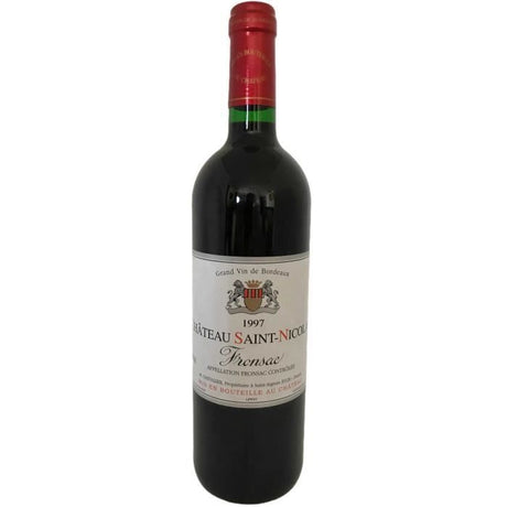 Château Saint-Nicolas 1997 Fronsac - Vin rouge de Bordeaux