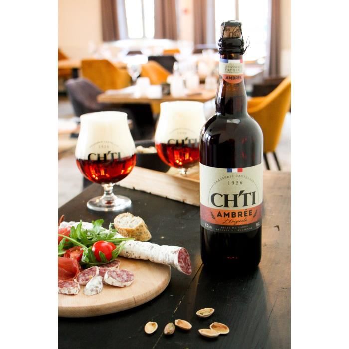 Biere ambrée originale - Chti - 6.20% Vol. - 75cl