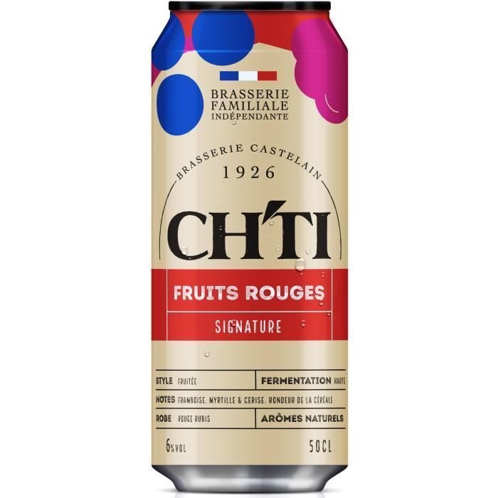 Biere rouge Signature - Chti - 6.00% Vol. - Canettes 12x50cl