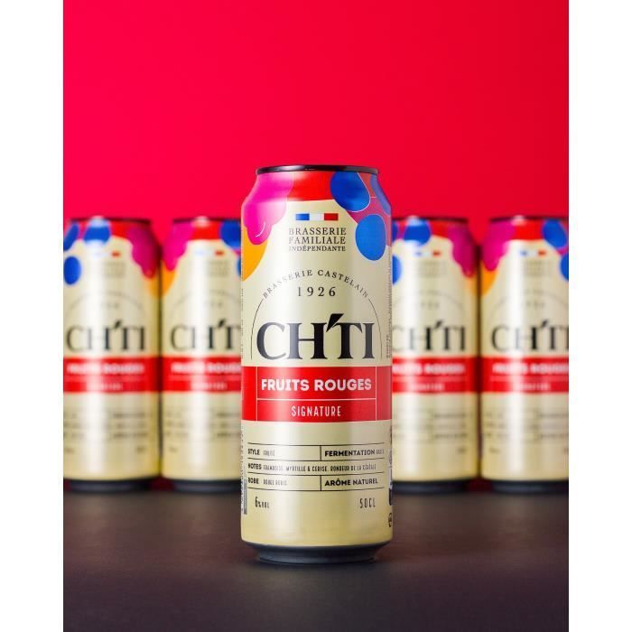 Biere rouge Signature - Chti - 6.00% Vol. - Canettes 12x50cl