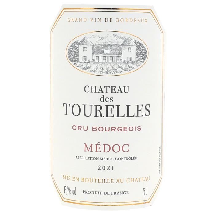 Château Des Tourelles 2021 Médoc Cru Bourgeois - Vin rouge de Bordeaux
