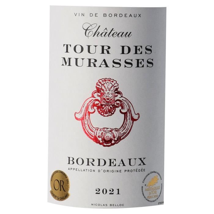 Château Tour des Murasses 2021 Bordeaux - Vin rouge de Bordeaux
