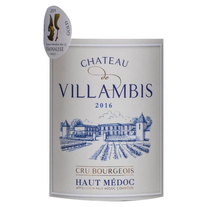 Château Villambis 2016 Haut Médoc Cru Bourgeois - Vin rouge de Bordeaux