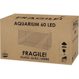 Aquarium - CIANO - 60 L - Filtre - LED - Chauffage - FOAM 30PPI - CF80 - Noir
