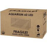 Aquarium 60 cm - CIANO - 58 litres + Filtre + LED + Chauffage + Consommables - Blanc