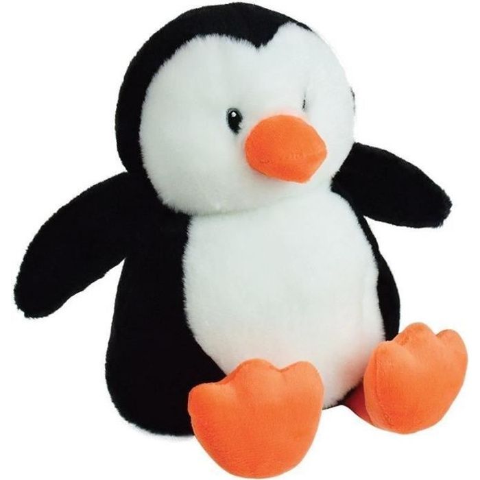 JEMINI Penguin hot water bottle plush toy - To heat in the microwave, micro clay beads +/- 19 cm