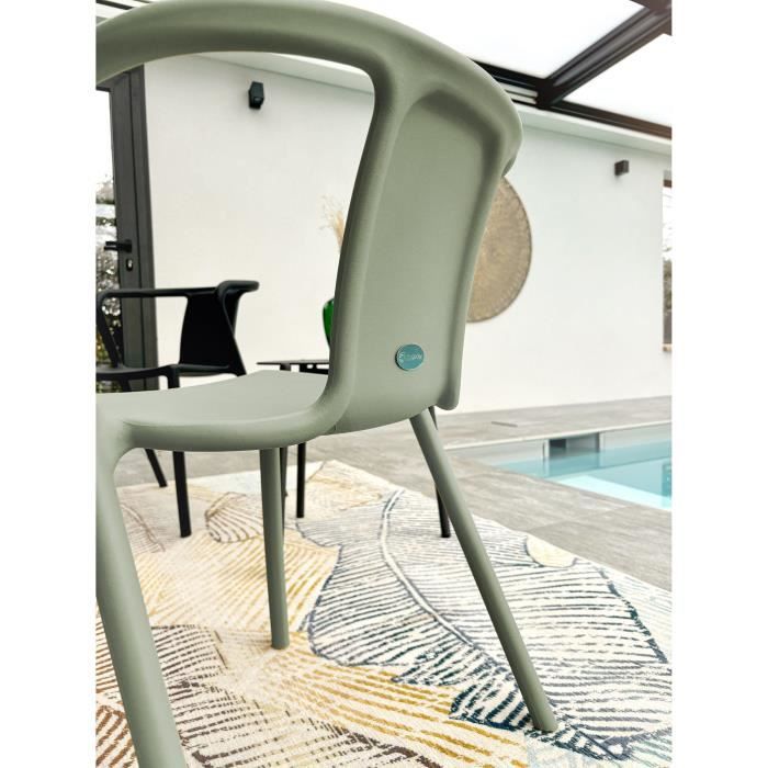 Lot composé de 2 fauteuils de jardin - CITY GARDEN - DIEGO-FT - Olive - Empilables