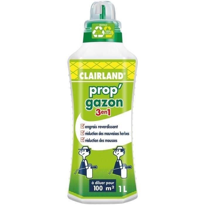 CLAIRLAND Engrais Gazon liquide PROP'GAZON 3 en 1 - concentré 1 L