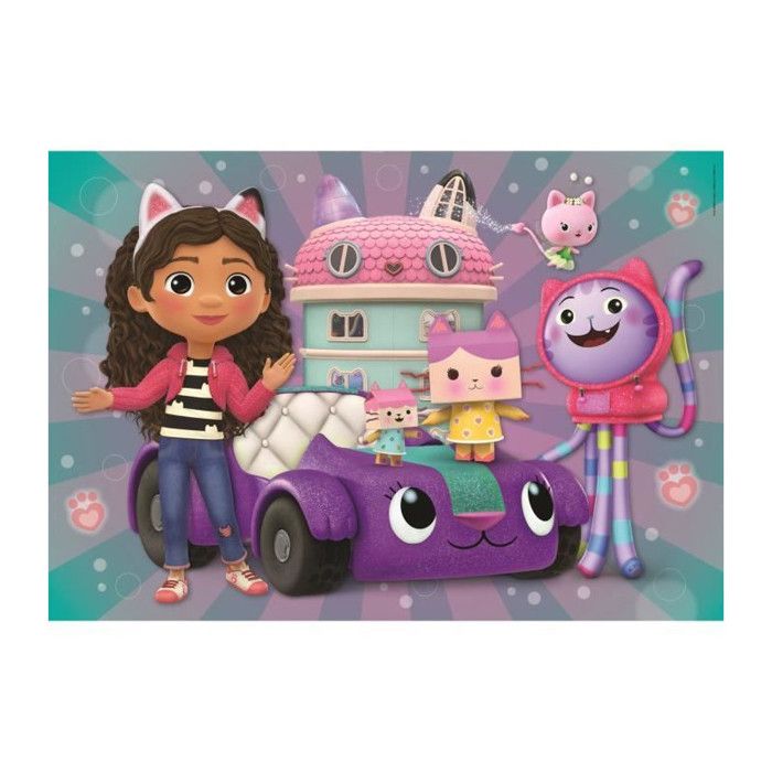 Puzzle - CLEMENTONI - Gabby s Dollhouse - 2 x 20 pieces - Pour enfants a partir de 3 ans - Theme dessins animés