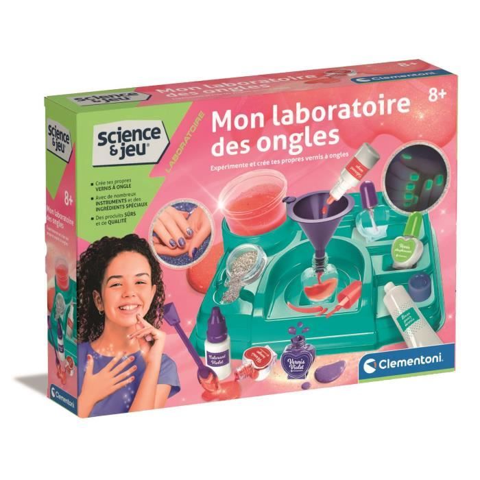 Mon laboratoire des ongles - Clementoni - Science & Jeu - Jeux Scientifiques